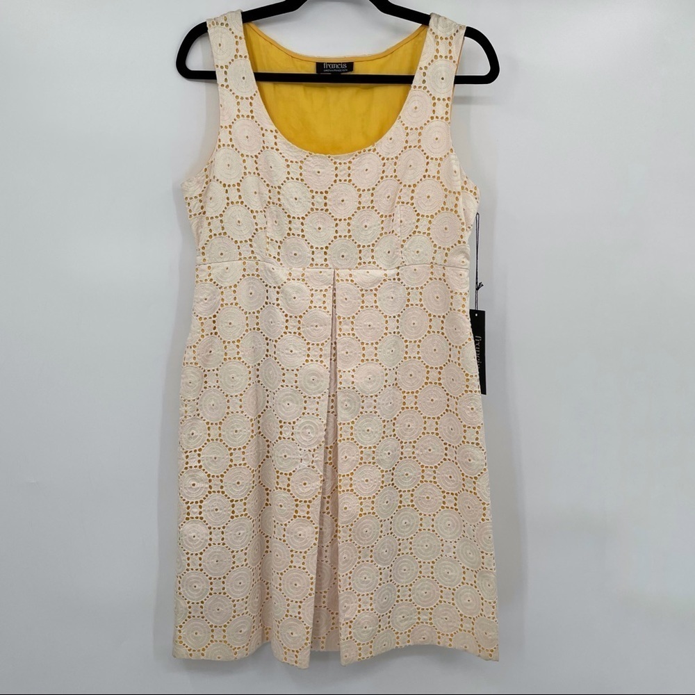 NEW! Christian Francis Roth Michelle Eyelet Dress